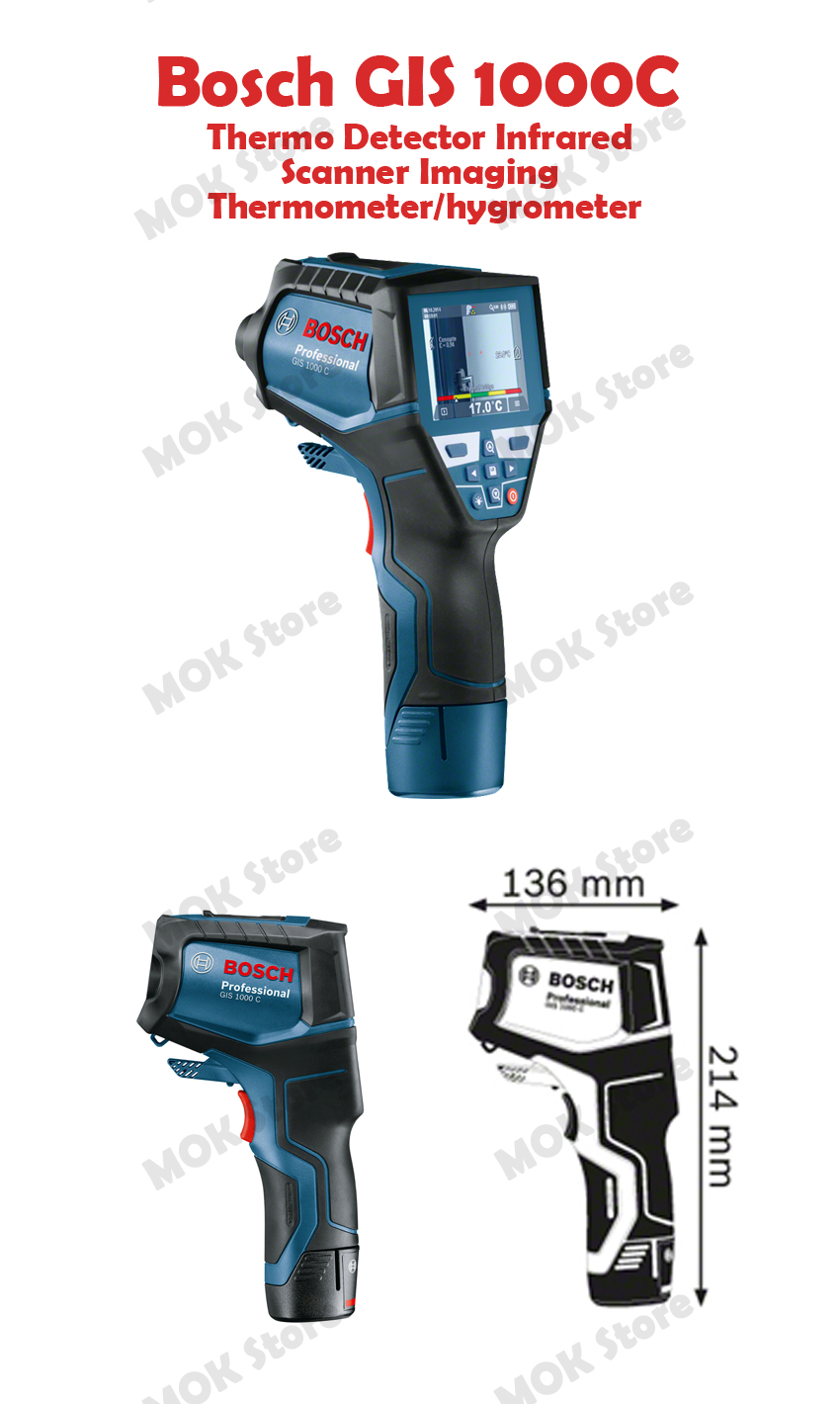 Bosch GIS 1000C Thermo Detector Infrared Scanner Imaging Thermometer